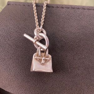 Hermès Birkin charm necklace, silver